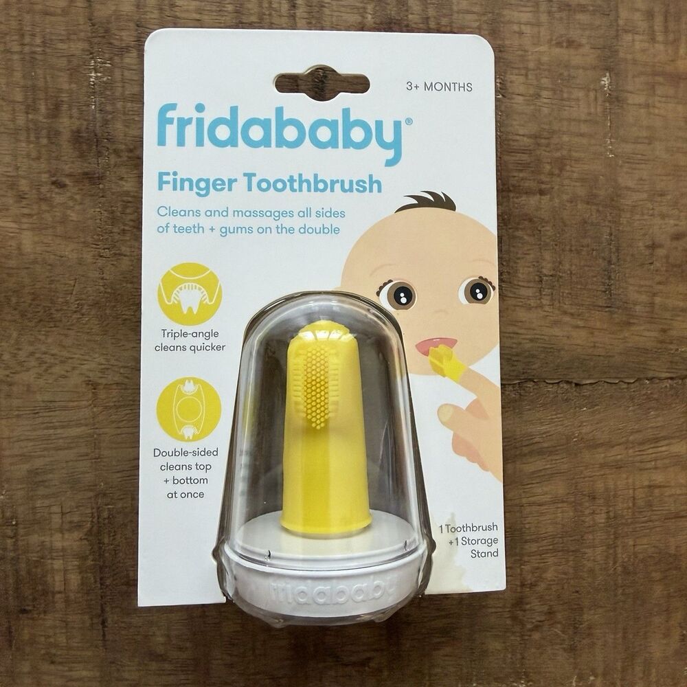 NEW Baby Baby's First Finger‎ Toothbrush with Storage Case, 3 Months and Up 1pk